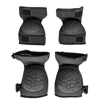 One Size Fits All Black Knee Elbow Pads for Sports Training Protection