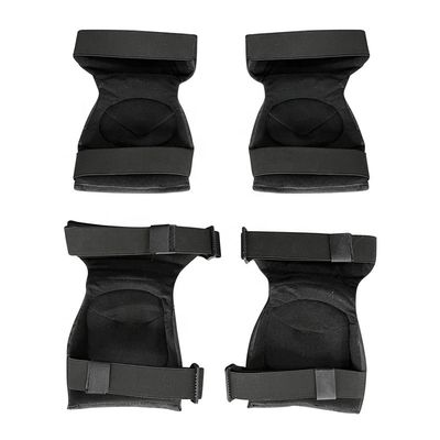 One Size Fits All Black Knee Elbow Pads for Sports Training Protection