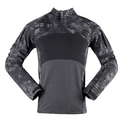 Customized Color Men's Long Sleeve Knitted Shirt Uniform for Summer Frog Training Suit