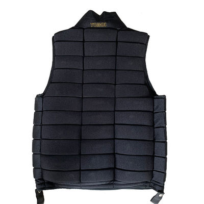 Lightweight Horse Riding Vest for Adults Breathable Black EVA Mesh Fabric Elastic Stain