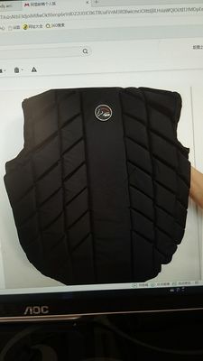CE Certification Black Horse-Riders Body Vest for Lightweight Care and Protection
