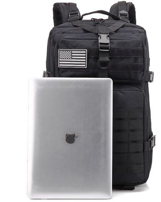 45L Backpack Large Capacity MOLLE System and Soft Handle for Outdoor Adventure Package