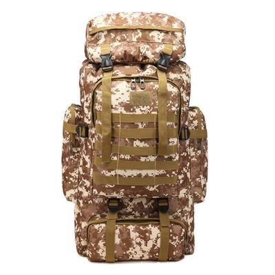 Polyester Lining 80L Large Capacity Camping Hiking Backpack for Traveling and Trekking
