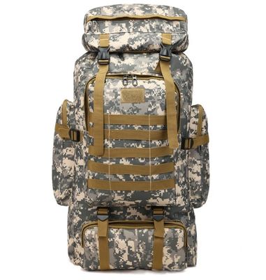 Polyester Lining 80L Large Capacity Camping Hiking Backpack for Traveling and Trekking