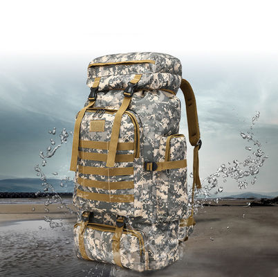 Polyester Lining 80L Large Capacity Camping Hiking Backpack for Traveling and Trekking
