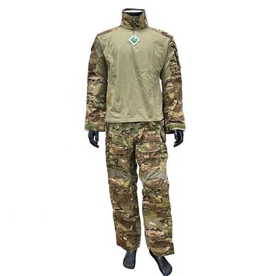 65% Polyester 35% Cotton Training Uniform CP Color Frog Suit with Knee Elbow Pads