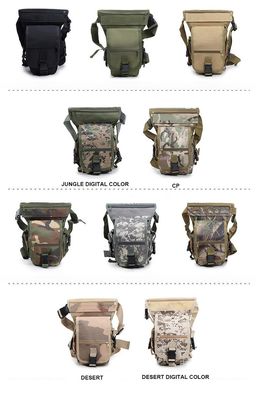 Motorcycle Men Women Thigh Bag with Waterproof Waist Bag and Attached Side Pouch