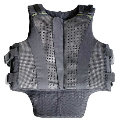 Certified Black 2XL Equestrian Vest in Foam Padded Texture for Outdoor Horse-Riding