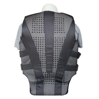 Certified Black 2XL Equestrian Vest in Foam Padded Texture for Outdoor Horse-Riding