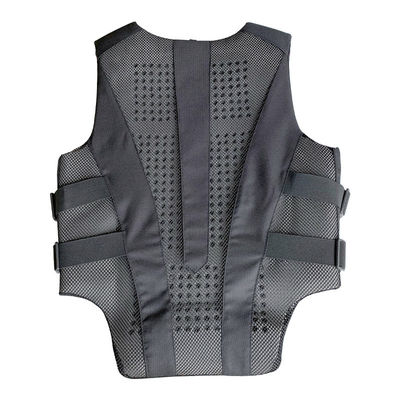 Certified Black 2XL Equestrian Vest in Foam Padded Texture for Outdoor Horse-Riding