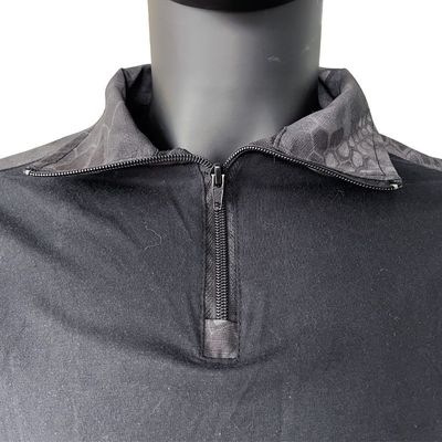 Polyester/Cotton Men's Long Sleeve Knitted Shirt Uniform Frog Suit Set in Customized Color