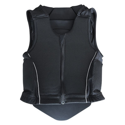 Professional Black S Equestrian Vest in EVA and Mesh Fabric for Safe Horse-Riding