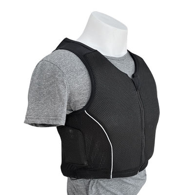 Professional Black S Equestrian Vest in EVA and Mesh Fabric for Safe Horse-Riding
