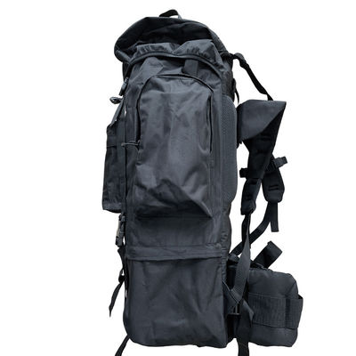 Oxford Material Black 65L Multi-function Backpack for Outdoor Hiking Camping Trekking