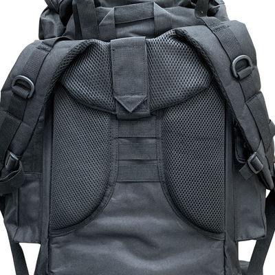 Oxford Material Black 65L Multi-function Backpack for Outdoor Hiking Camping Trekking