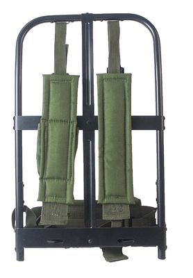 Aluminum Frame 50L Green Backpack for Outdoor Sports and Exploration