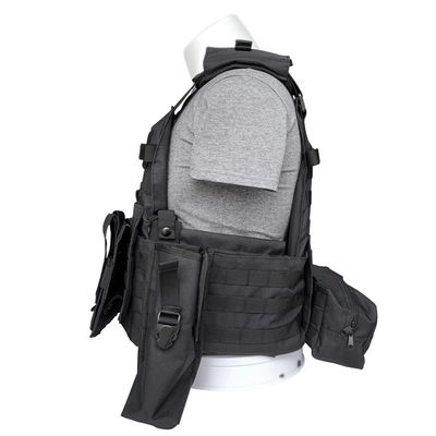 Multi-function Protective Vest With Molle System and Pouches for Body Safety in S-2XL Sizes
