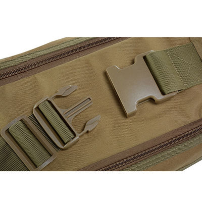 Comfortable Inclined Shoulder Backpack Khaki Bag with External Frame and Three Pockets