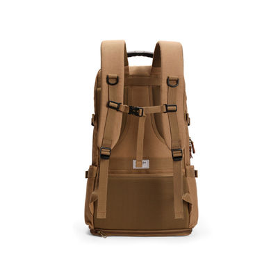 Zipper Closure Expandable Canvas Backpack for Men Lightweight and Durable Outdoor Bag