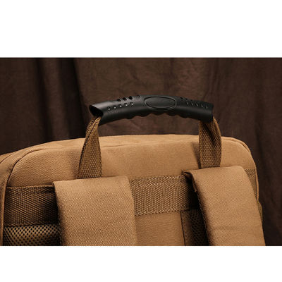 Zipper Closure Expandable Canvas Backpack for Men Lightweight and Durable Outdoor Bag