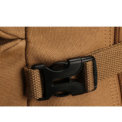 Zipper Closure Expandable Canvas Backpack for Men Lightweight and Durable Outdoor Bag