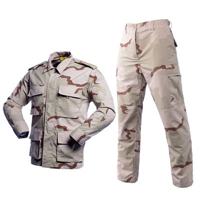 Camouflage Suit for Training 65% Polyester 35% Cotton Material Breathable and Durable