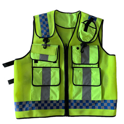 Men's Plus Size Polyester Vest with Multi Function Hook Loop Molle and Other Features
