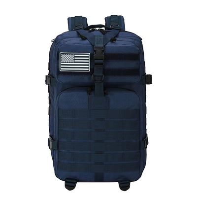 45L Capacity Outdoor Hiking Backpack with Zipper Hasp Closure and Waterproof Design