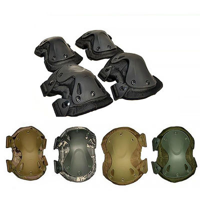 Comfortable Hard Shell Black Knee and Elbow Pads for One Size Fits All Protection Gear