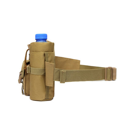 Barrel-shaped Water Bottle/Kettle Waist Bag Khaki Backpack for Outdoor Activities