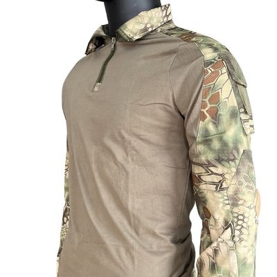 Outdoor Breathable Suit Olive Green Black Frog Suit with 4 Seasons and TWILL Fabric