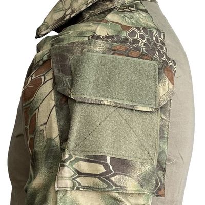 Outdoor Breathable Suit Olive Green Black Frog Suit with 4 Seasons and TWILL Fabric