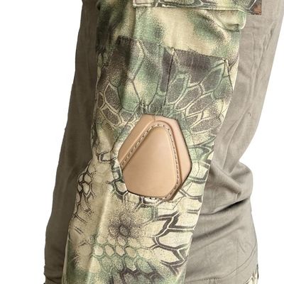 Outdoor Breathable Suit Olive Green Black Frog Suit with 4 Seasons and TWILL Fabric