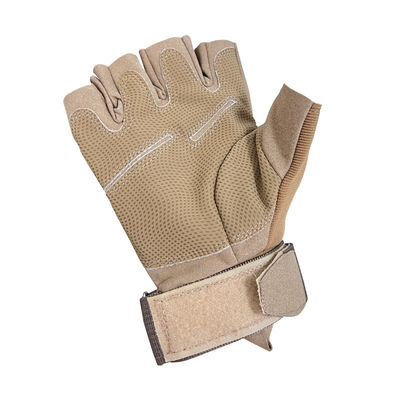 Blue Half Finger Hiking Gloves with Breathable and Weather-Resistant Design
