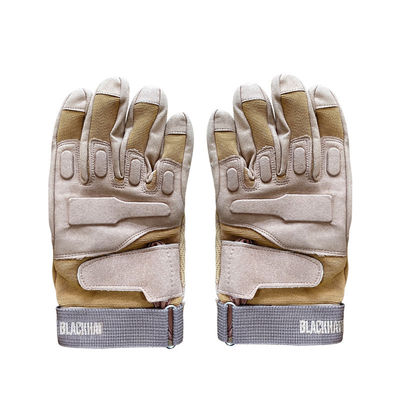 Blue Half Finger Hiking Gloves with Breathable and Weather-Resistant Design
