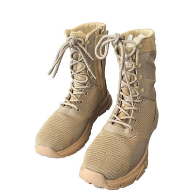 Winter Season Men's Combat Boots Out Door Training Shoes with Mesh Lining Material
