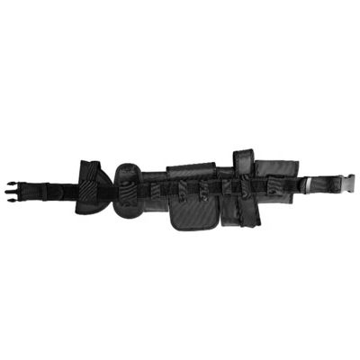 Multifunctional Training Belt Hardware Buckle Flashlight Molle Belt Pouch Olive Green