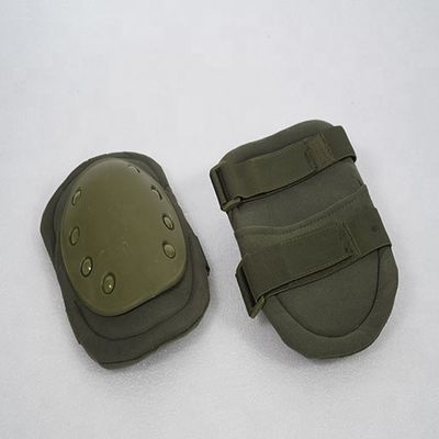 Basic Protection Hard Shell Elbow and Knee Pads for Body Safety Green