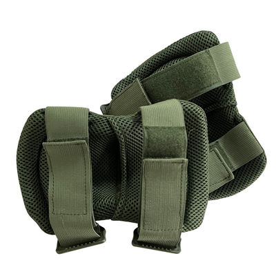 Basic Protection Hard Shell Elbow and Knee Pads for Body Safety Green