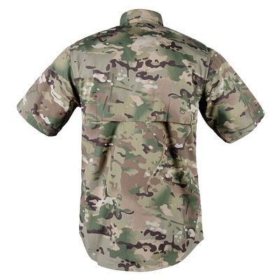 Plain Dyed Men's Plus Size Cargo Shirt Short Sleeve for Summer Fashion Fall Clothing