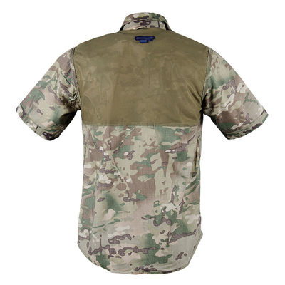 Plain Dyed Men's Plus Size Cargo Shirt Short Sleeve for Summer Fashion Fall Clothing