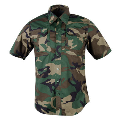 Plain Dyed Men's Plus Size Cargo Shirt Short Sleeve for Summer Fashion Fall Clothing
