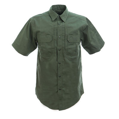 Plain Dyed Men's Plus Size Cargo Shirt Short Sleeve for Summer Fashion Fall Clothing