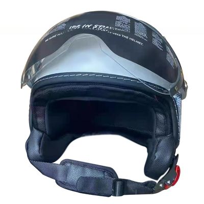 ABS White Motorbike Helmet for Riding with/without LED Long-Lasting Performance