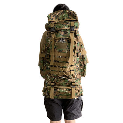 High Strength Straps and Buckles 80L Capacity Waterproof Backpack in 900D Oxford Fabric
