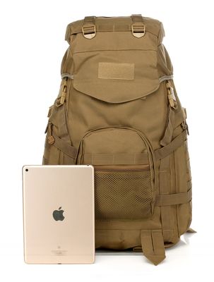 40L Capacity 900D Oxford Fabric Waterproof Linen Backpack with High Strength Straps