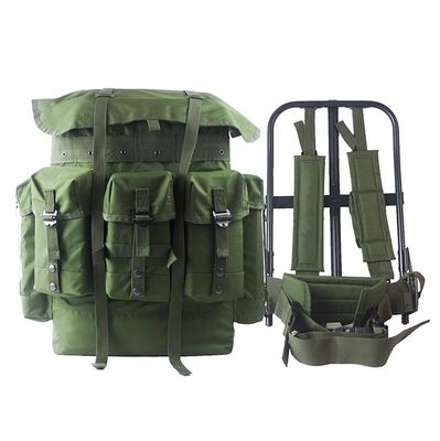 Outdoor Travel Special Large Capacity Green Backpack Unisex with Retractable Handle