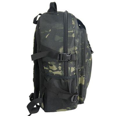 Khaki Outdoor Travel Backpack with Multi-functional Design and Interior Zipper Pocket