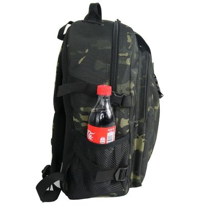 Khaki Outdoor Travel Backpack with Multi-functional Design and Interior Zipper Pocket