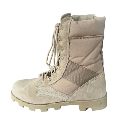 36-47 Up-lace Rough Suede Leather Safety Boots with Hard Toecap and Smashing Rubber Sole